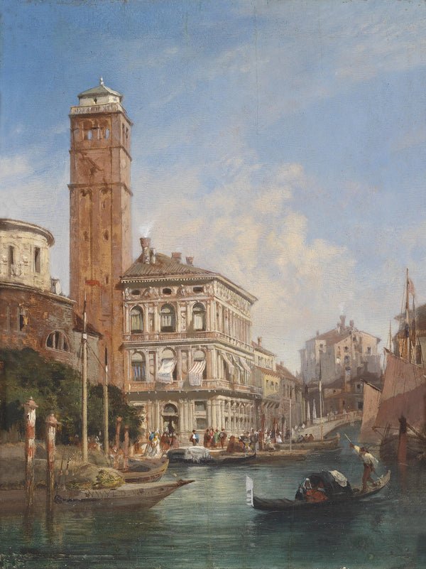 "San Geremia in Venice"-William Wyld-British-1889