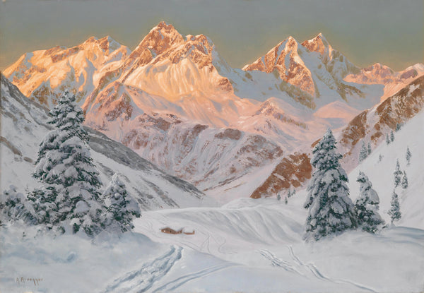 "Alpine landscape"-Alois Arnegger-Austria