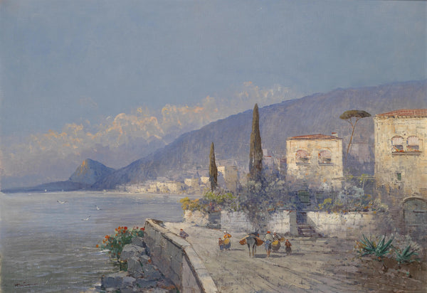 "Motiv aus Capri"-George Fischhof-Austrian-1914