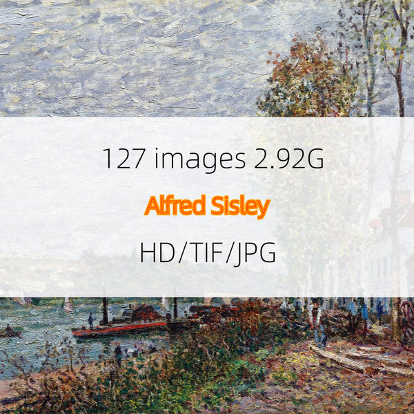 Alfred Sisley's oil painting in high definition