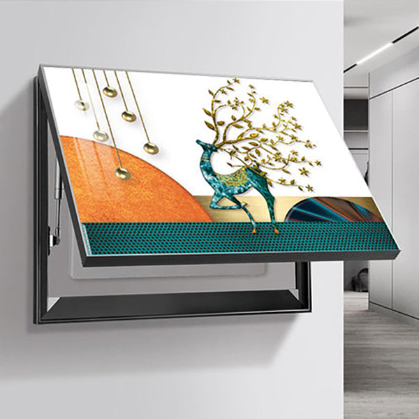 Decorative painting of electric meter box without punching