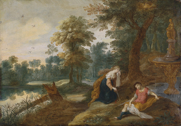 "A landscape with Pyramus and Thispe"-Jasper van der Lanen-Belgium-17th